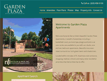 Tablet Screenshot of gardenplazaapts.com